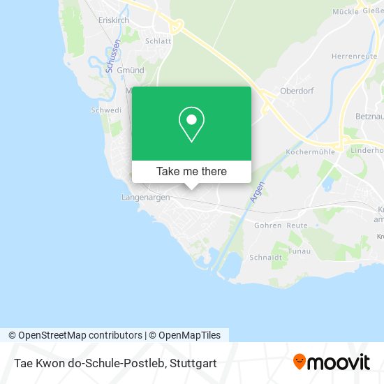 Tae Kwon do-Schule-Postleb map