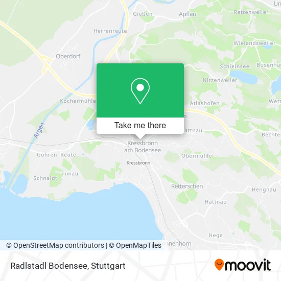 Карта Radlstadl Bodensee