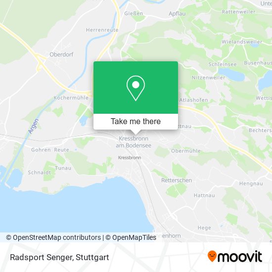 Radsport Senger map