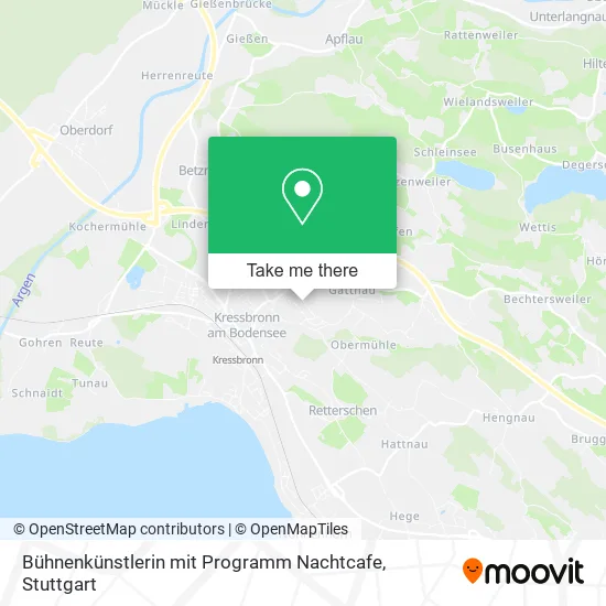 Карта Bühnenkünstlerin mit Programm Nachtcafe