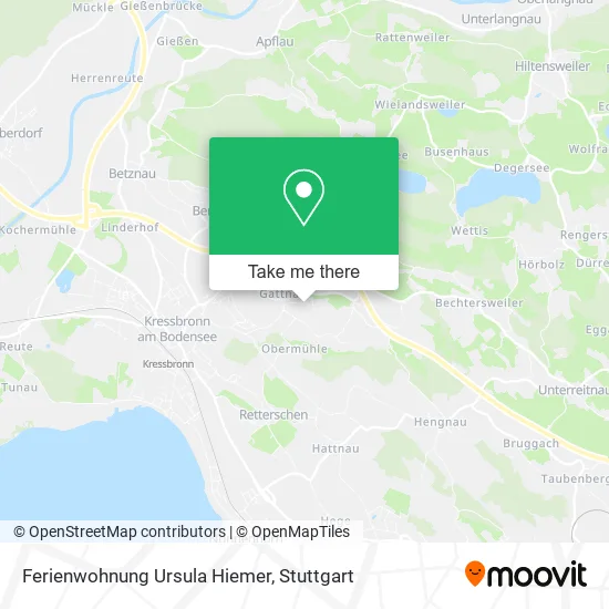 Карта Ferienwohnung Ursula Hiemer