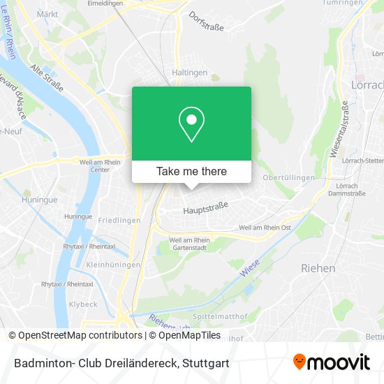 Badminton- Club Dreiländereck map