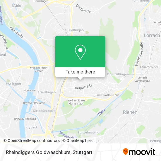 Карта Rheindiggers Goldwaschkurs