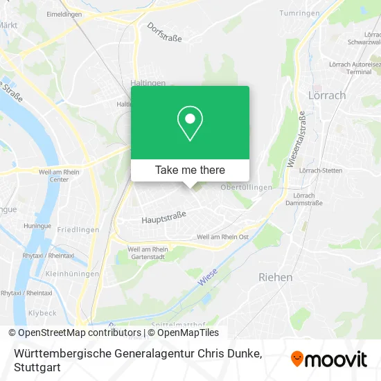 Карта Württembergische Generalagentur Chris Dunke