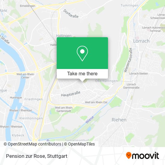 Pension zur Rose map