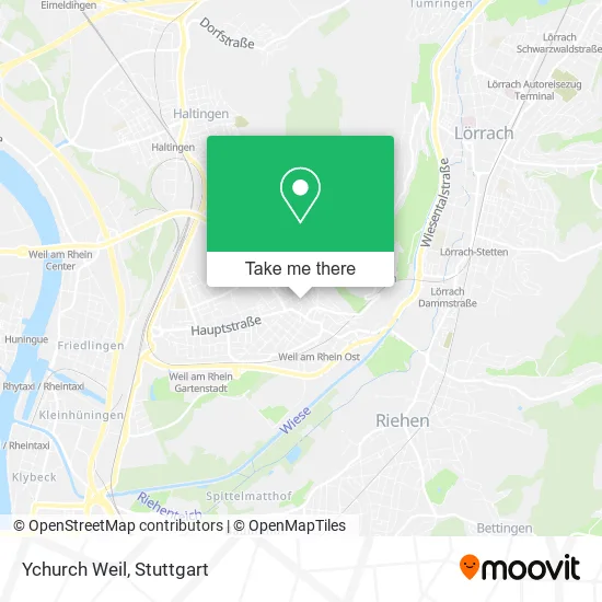 Карта Ychurch Weil