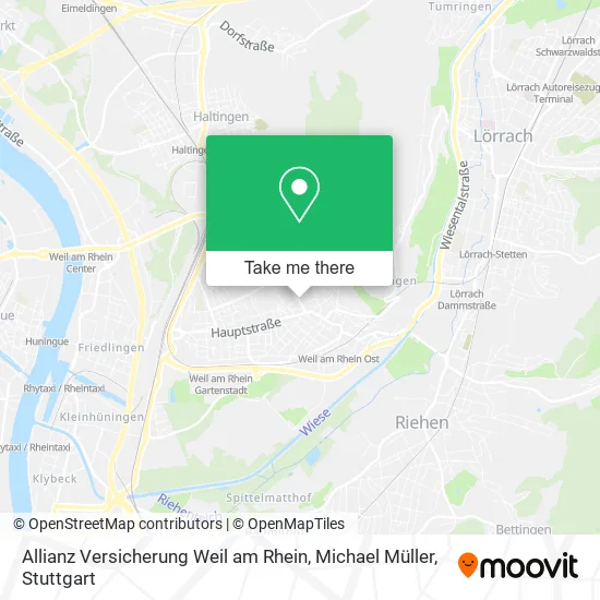 Карта Allianz Versicherung Weil am Rhein, Michael Müller