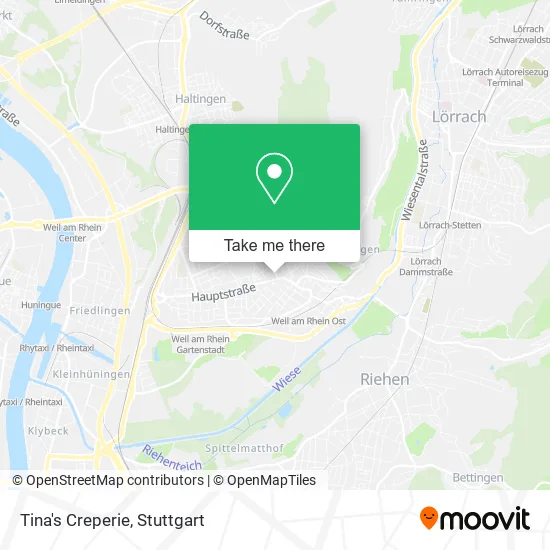 Карта Tina's Creperie