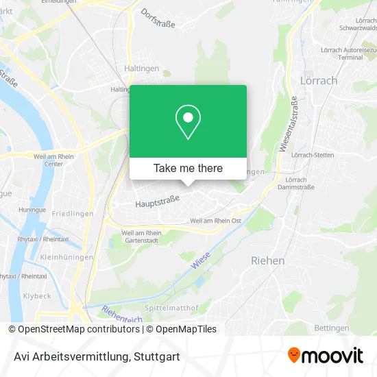 Карта Avi Arbeitsvermittlung
