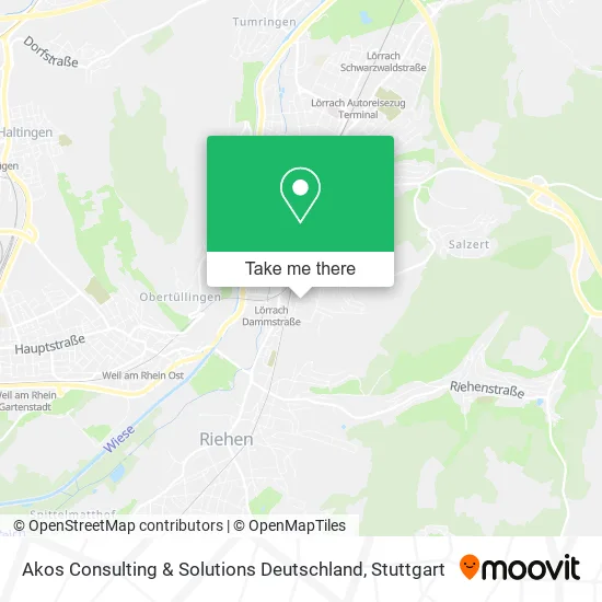 Карта Akos Consulting & Solutions Deutschland