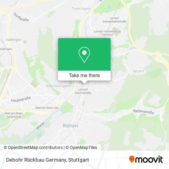 Debohr Rückbau Germany map