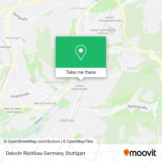 Карта Debohr Rückbau Germany