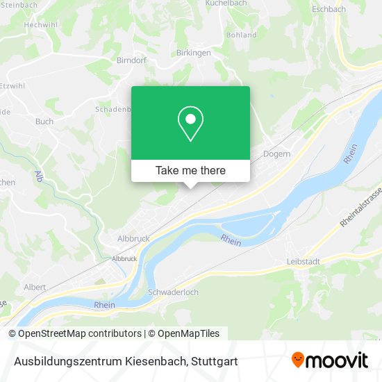 Ausbildungszentrum Kiesenbach map