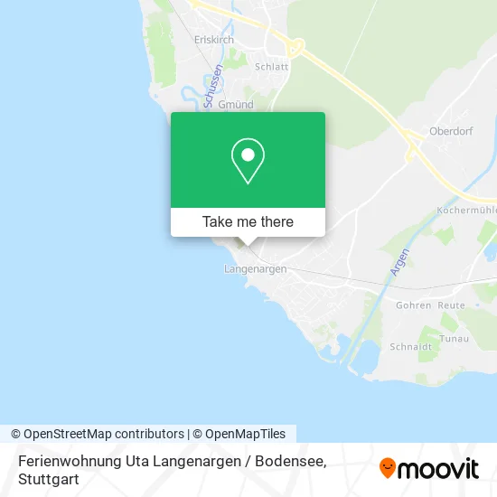 Карта Ferienwohnung Uta Langenargen / Bodensee