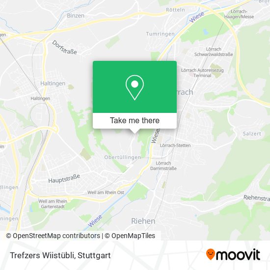 Trefzers Wiistübli map