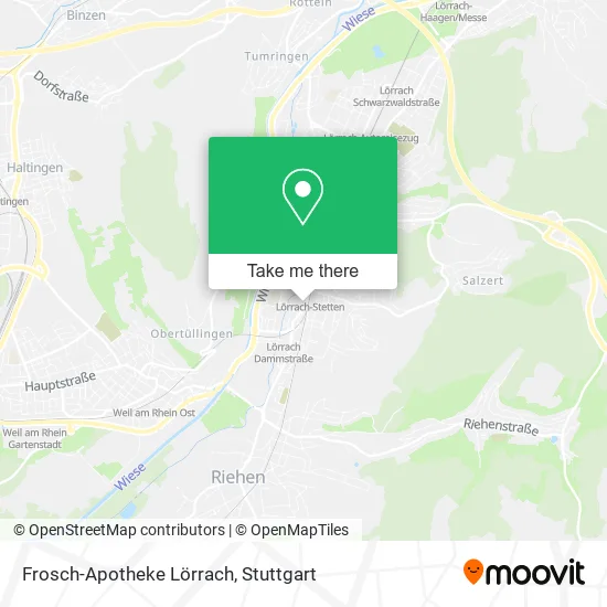Карта Frosch-Apotheke Lörrach