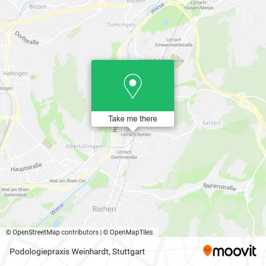 Карта Podologiepraxis Weinhardt