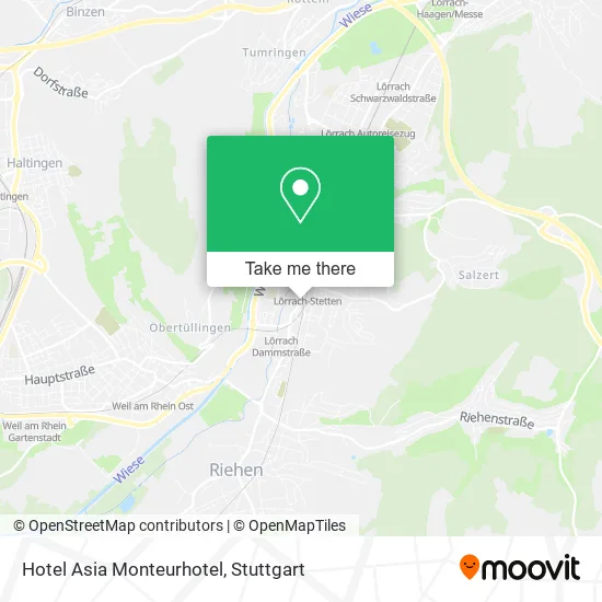 Карта Hotel Asia Monteurhotel
