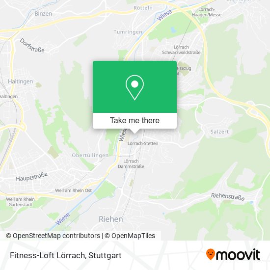 Fitness-Loft Lörrach map