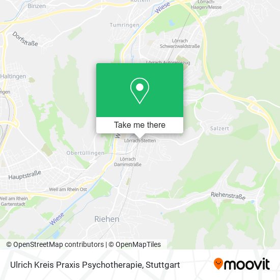 Ulrich Kreis Praxis Psychotherapie map