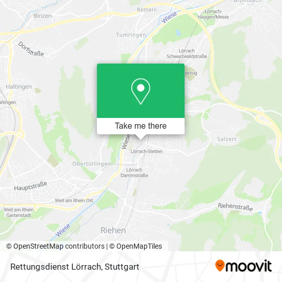 Карта Rettungsdienst Lörrach