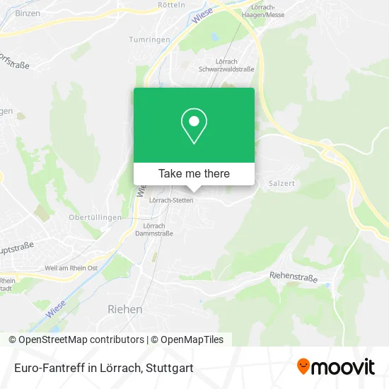 Карта Euro-Fantreff in Lörrach