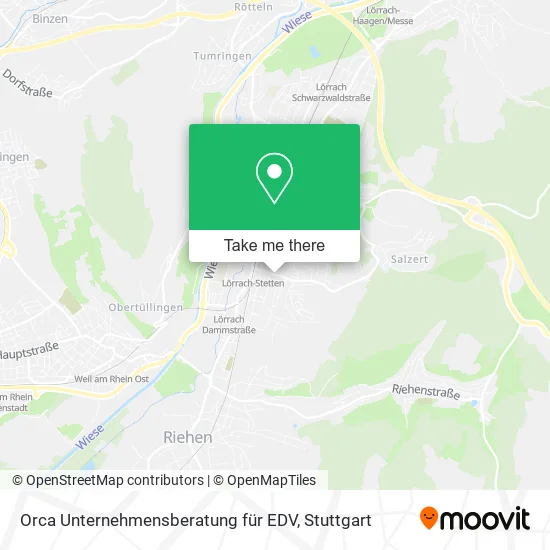 Карта Orca Unternehmensberatung für EDV