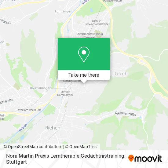 Карта Nora Martin Praxis Lerntherapie Gedächtnistraining