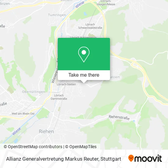 Карта Allianz Generalvertretung Markus Reuter