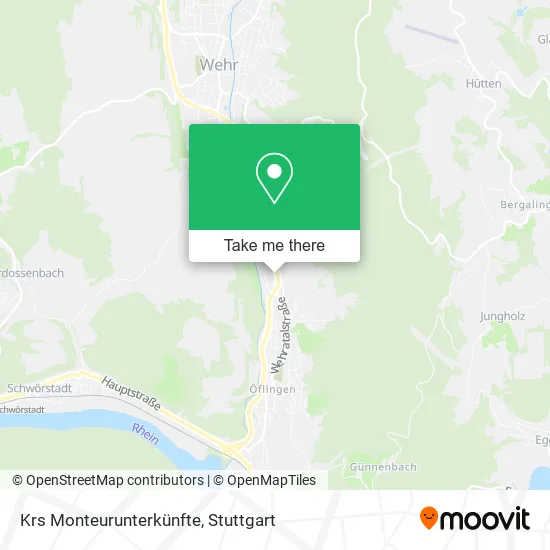 Карта Krs Monteurunterkünfte