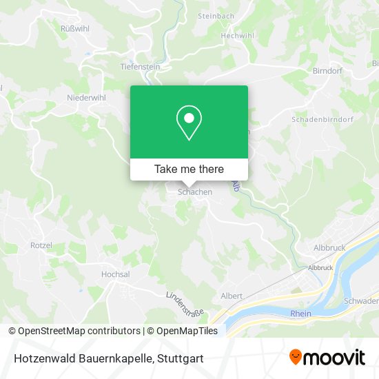 Hotzenwald Bauernkapelle map