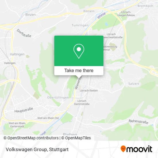 Карта Volkswagen Group