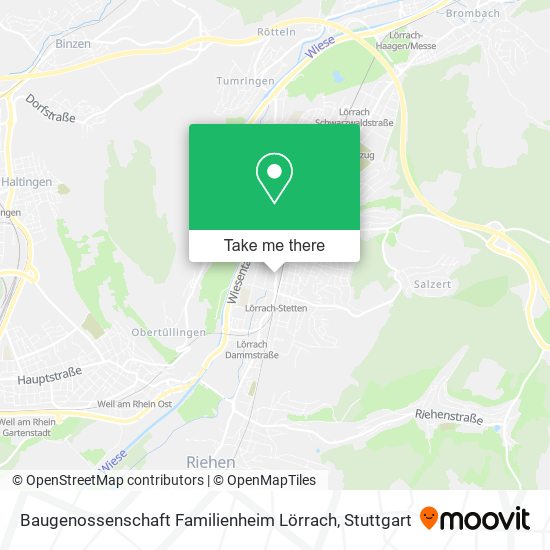 Baugenossenschaft Familienheim Lörrach map