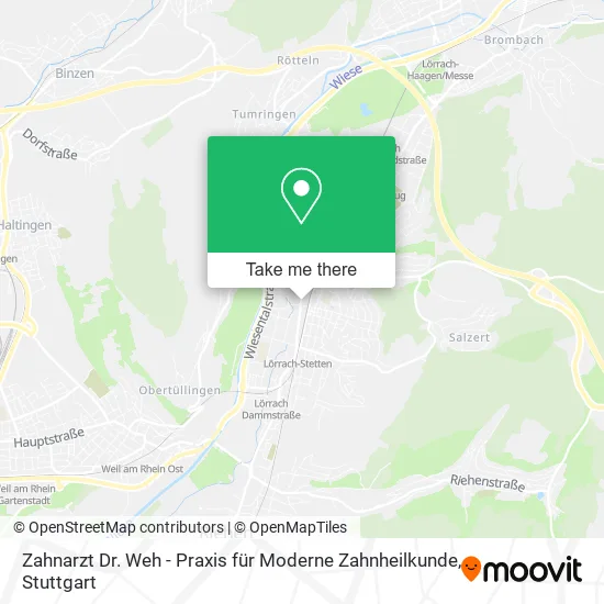 Карта Zahnarzt Dr. Weh - Praxis für Moderne Zahnheilkunde