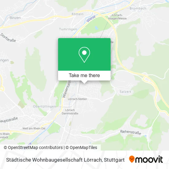 Карта Städtische Wohnbaugesellschaft Lörrach