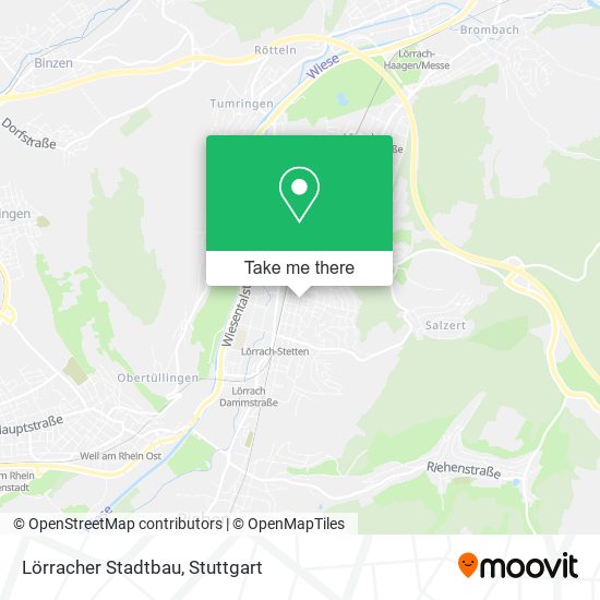 Lörracher Stadtbau map