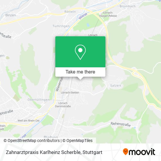 Карта Zahnarztpraxis Karlheinz Scherble