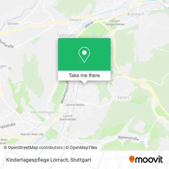 Карта Kindertagespflege Lörrach