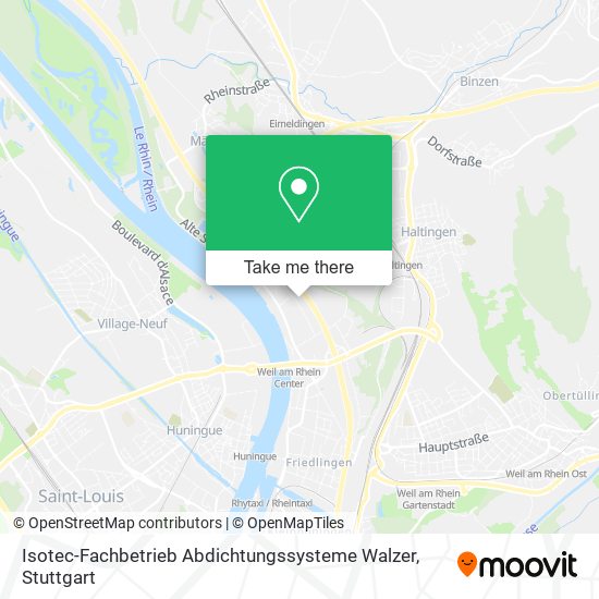 Карта Isotec-Fachbetrieb Abdichtungssysteme Walzer