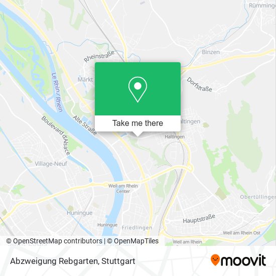 Abzweigung Rebgarten map