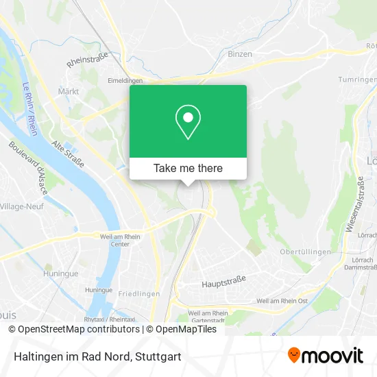 Карта Haltingen im Rad Nord