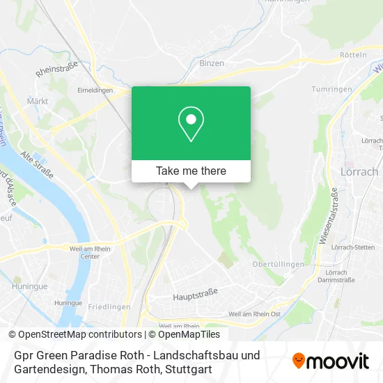 Карта Gpr Green Paradise Roth - Landschaftsbau und Gartendesign, Thomas Roth