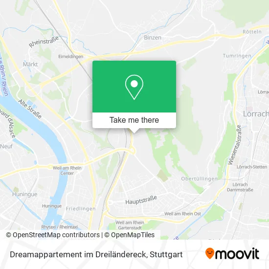 Карта Dreamappartement im Dreiländereck