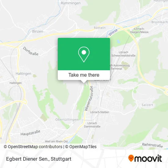 Карта Egbert Diener Sen.