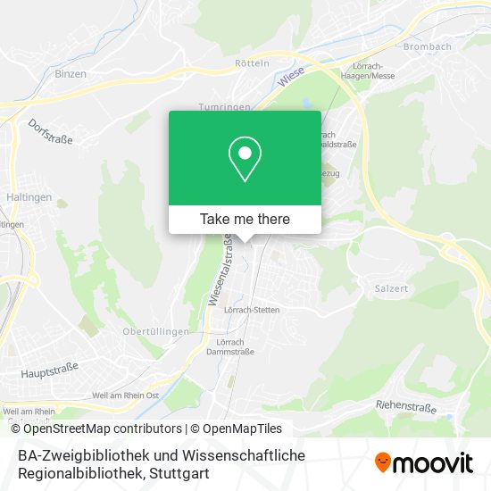 BA-Zweigbibliothek und Wissenschaftliche Regionalbibliothek map