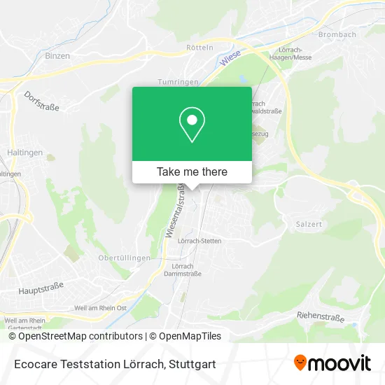 Карта Ecocare Teststation Lörrach