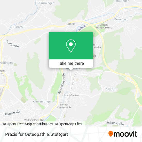 Praxis für Osteopathie map