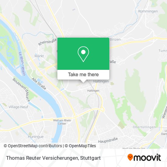 Карта Thomas Reuter Versicherungen