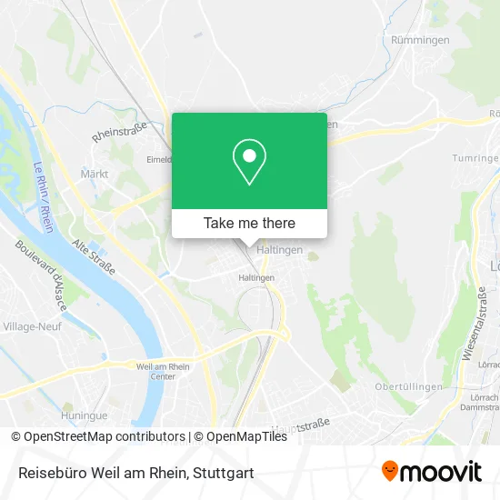 Карта Reisebüro Weil am Rhein