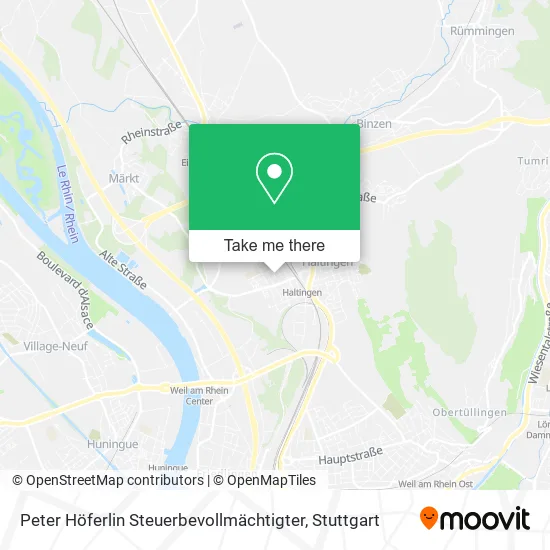 Карта Peter Höferlin Steuerbevollmächtigter